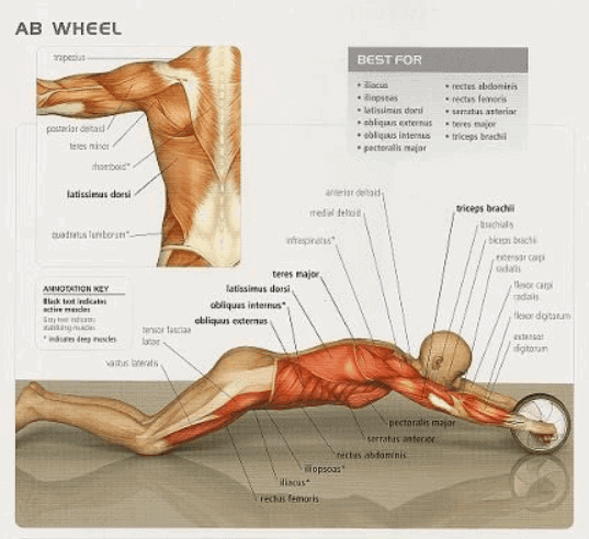 ab-wheel-muscles-worked